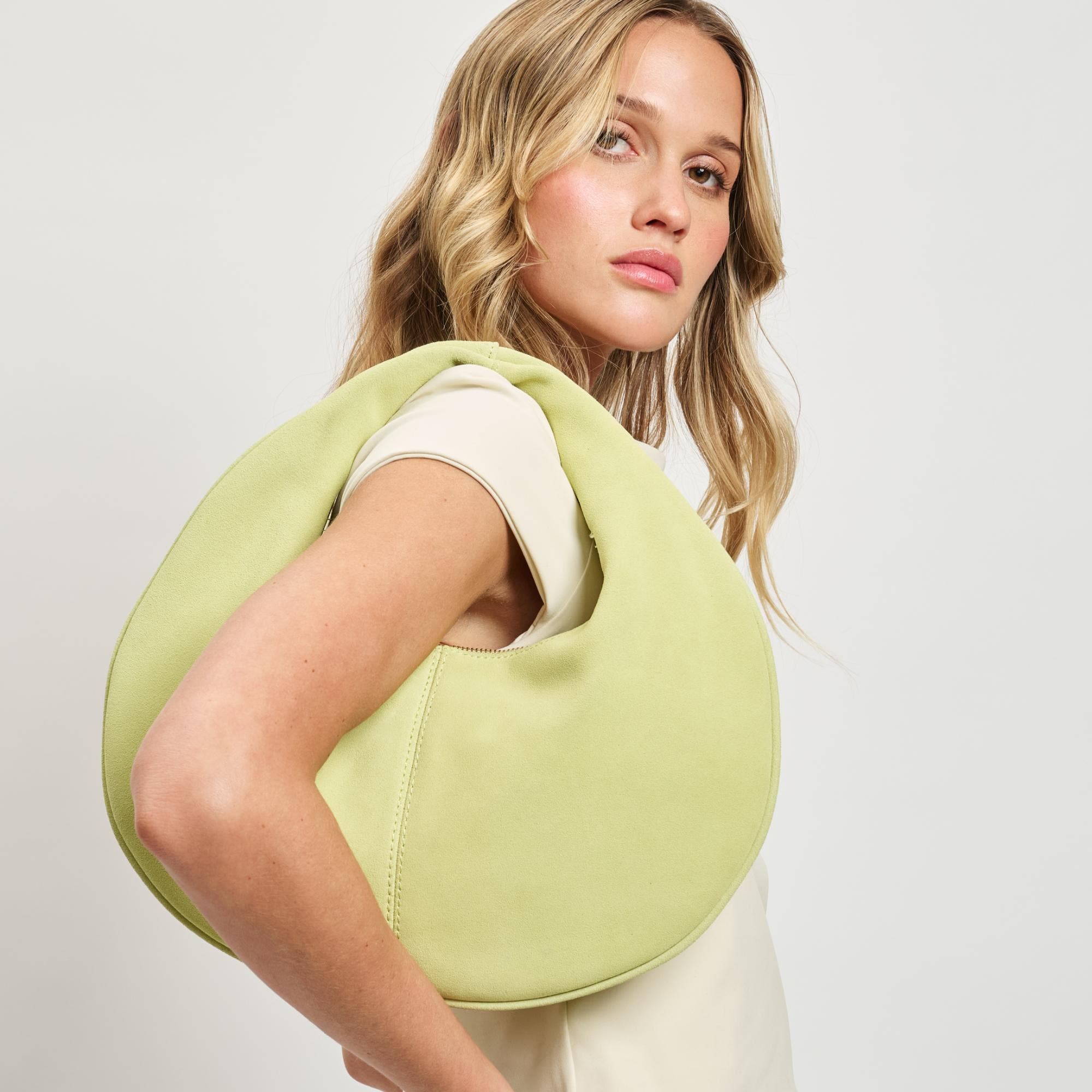 Farrah - Suede Hobo, Alternate, color, Pistachio