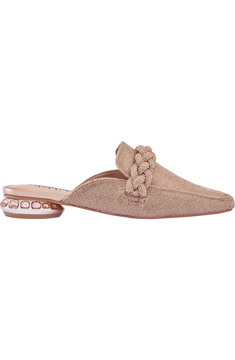 LADY COUTURE Micro Rhinestone Loafer Mule, Alternate, color, Rose Gold