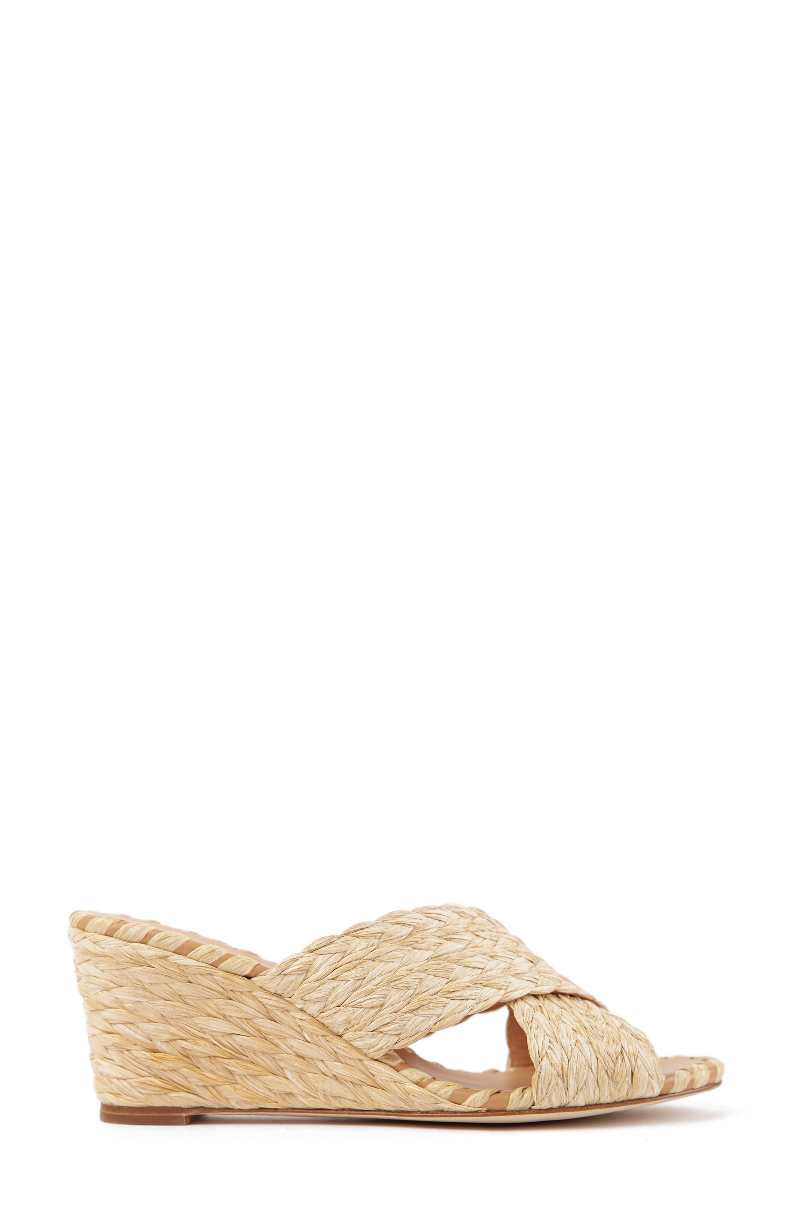 Lacie Wedge Slide Sandal, Alternate, color, NATURAL