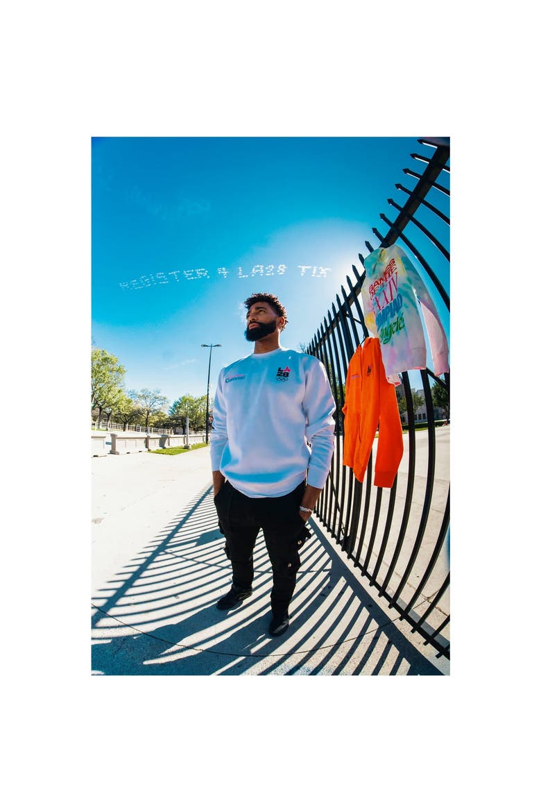 Men's Fanatics White LA28 Superbloom Collection Sweatshirt, Alternate, color, White