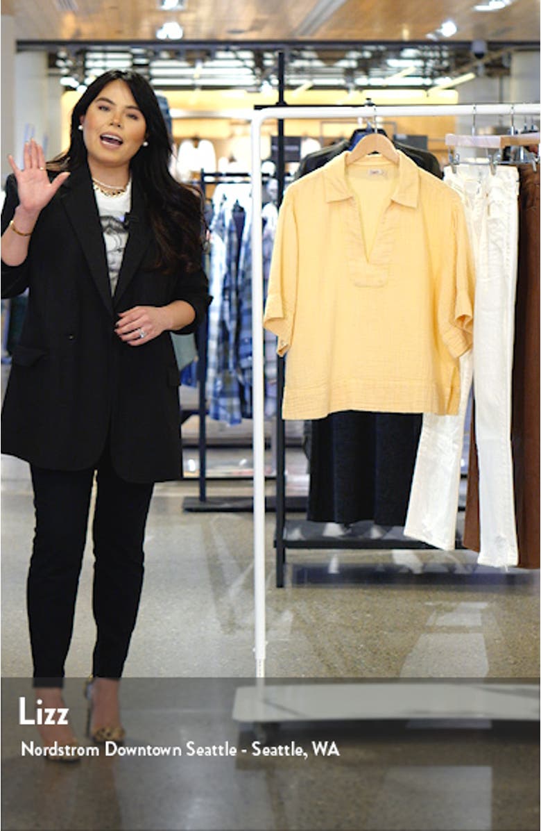 Dream Organic Cotton Gauze Popover Top, sales video thumbnail