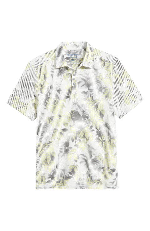 Costa Wave Vines Seersucker Stripe IslandZone® Polo