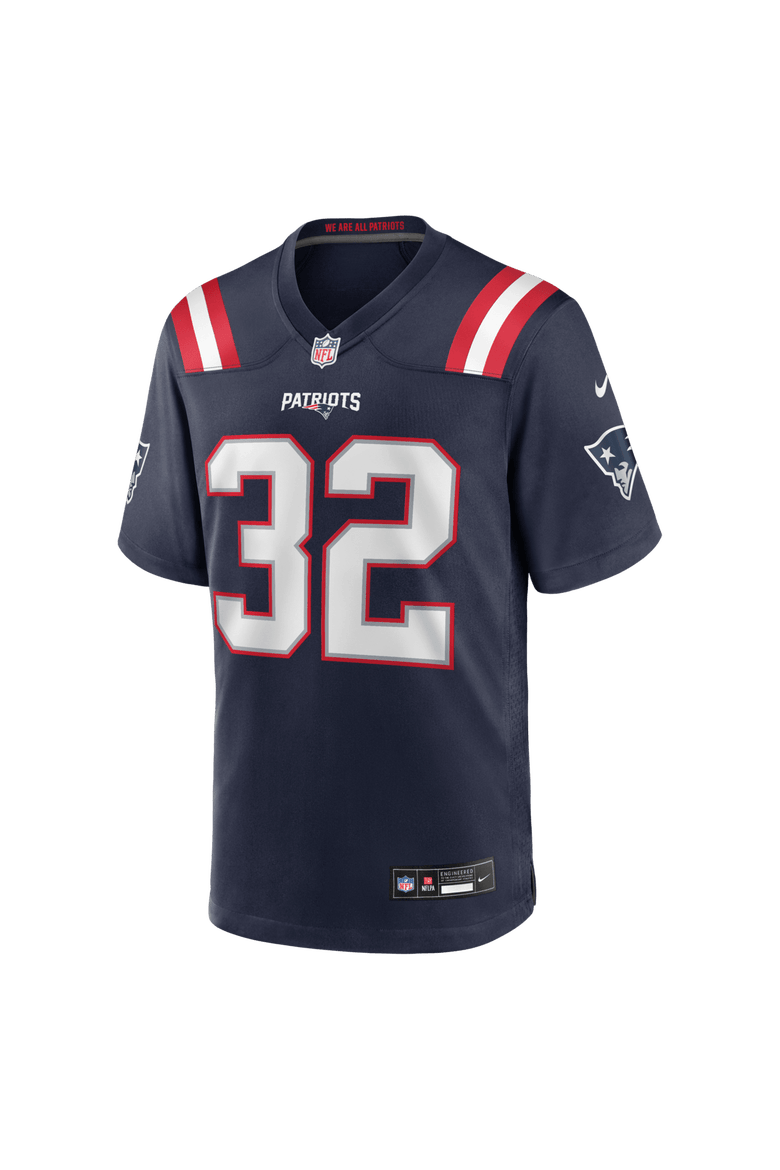 Men's Nike TreVeyon Henderson Navy New England Patriots 2025 NFL Draft Game Jersey, Alternate, color, Navy