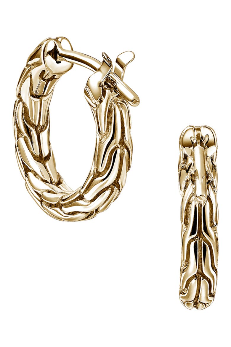 JH Essential Hoop Earrings, Alternate, color, GOLD
