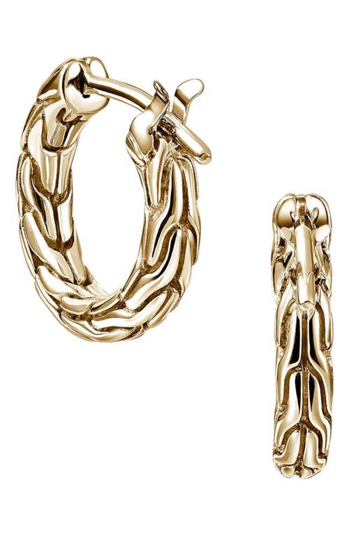 John Hardy Jh Essential Hoop Earrings In Gold