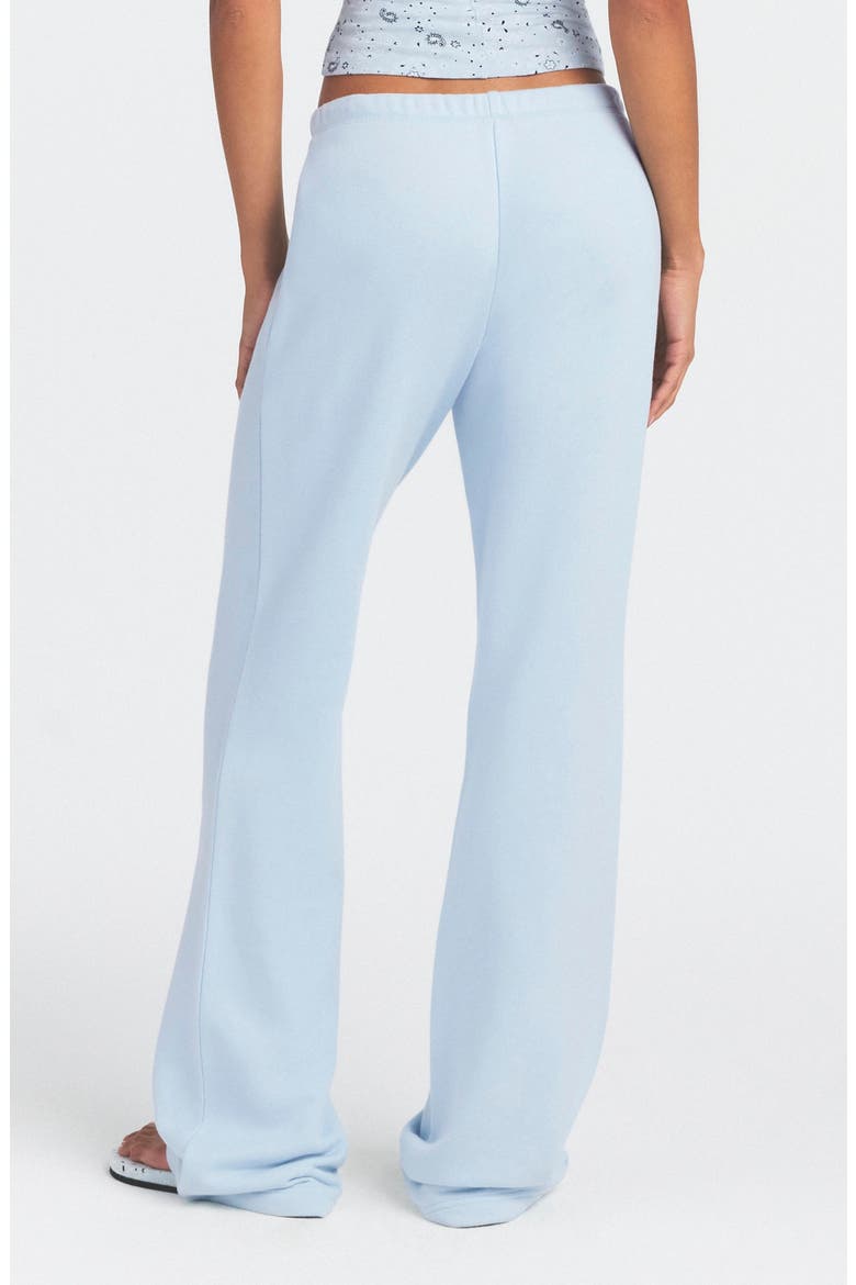 Drapey French Terry Straight Leg Pants, Alternate, color, POWDER BLUE