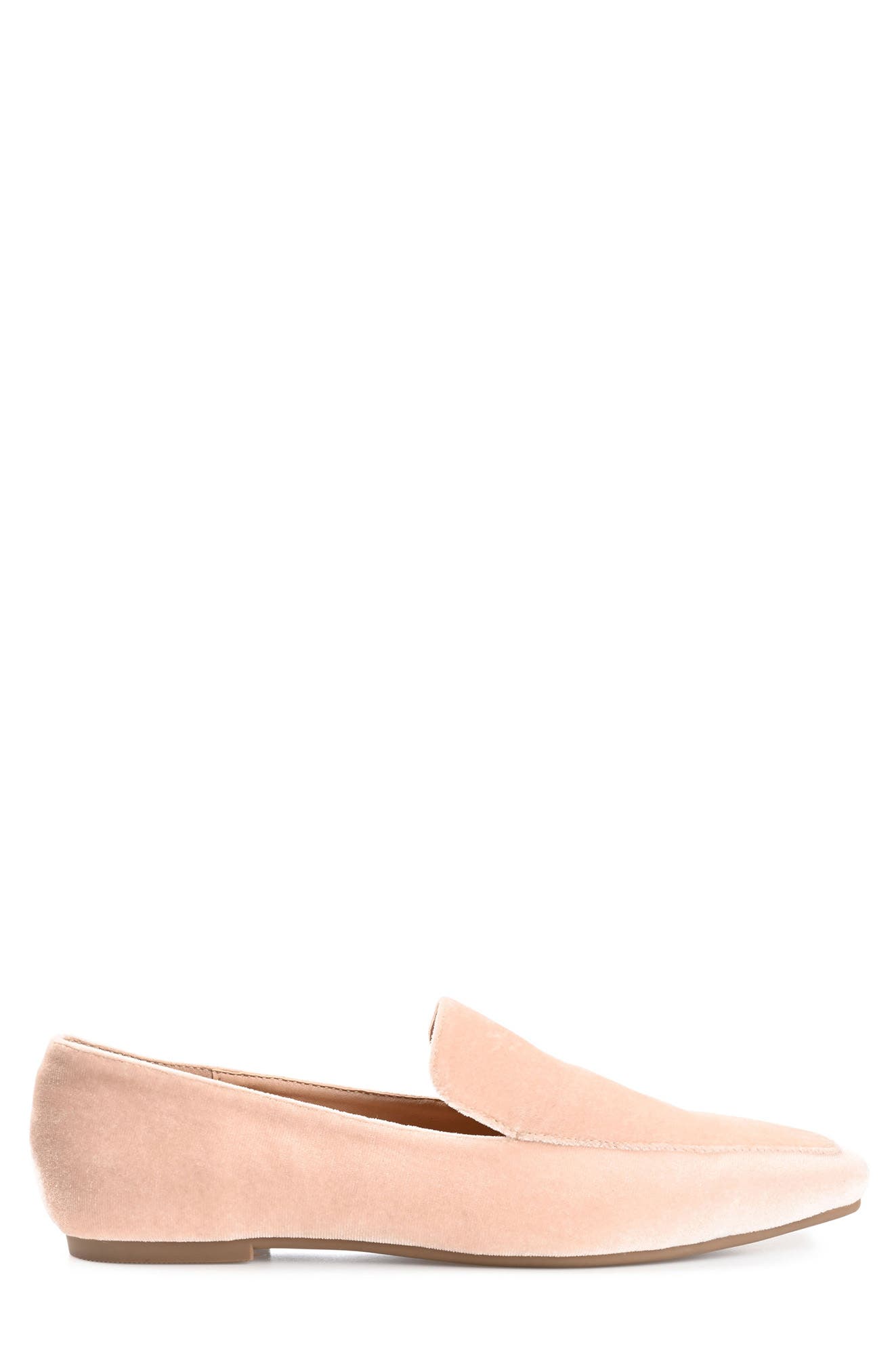 Silas Velvet Loafer, Alternate, color, NUDE