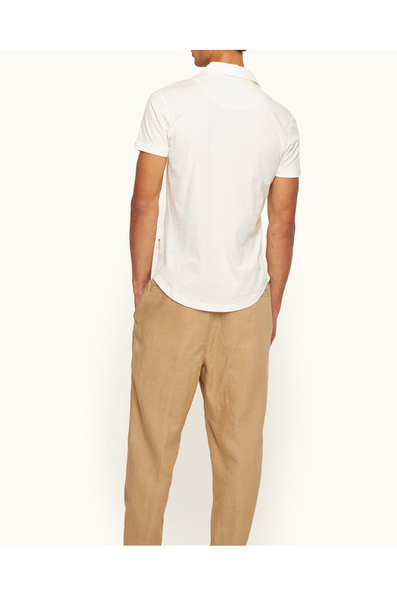 Sebastian Silk Tailored-Fit Polo Shirt, Alternate, color, Thasos Beach