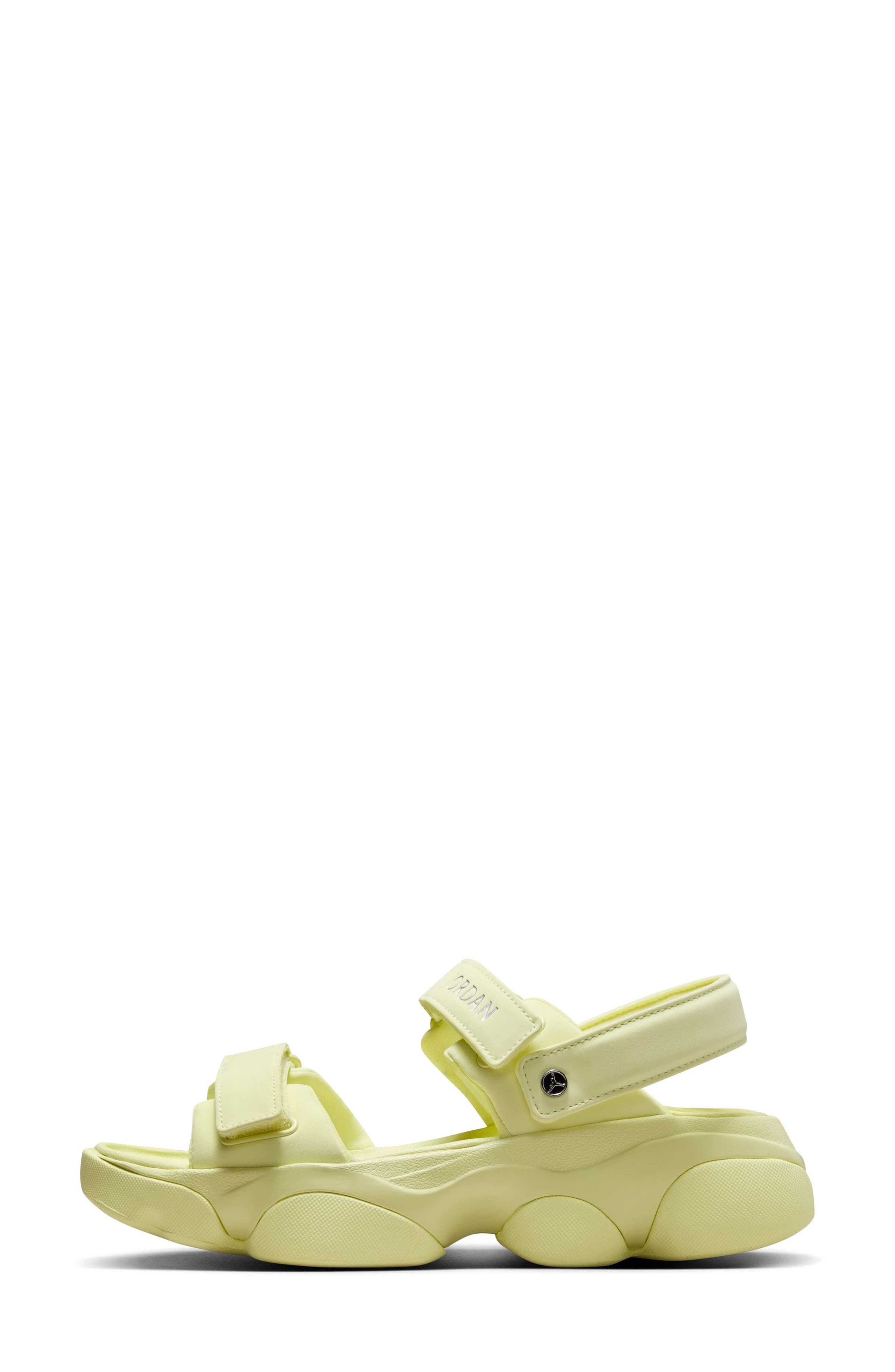 Jordan Deja Sandal, Alternate, color, Luminous Green/ Silver