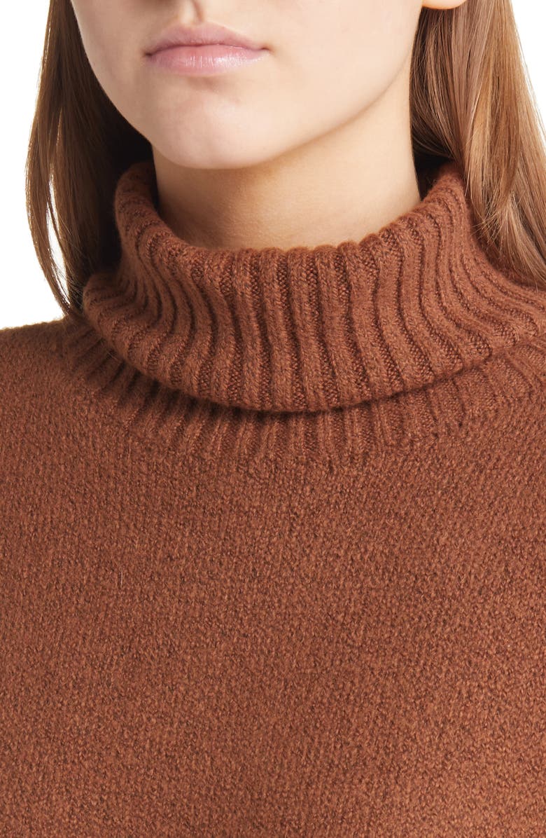 Treasure & Bond Long Sleeve Turtleneck Cotton & Wool Blend Sweater Dress, Alternate, color, 