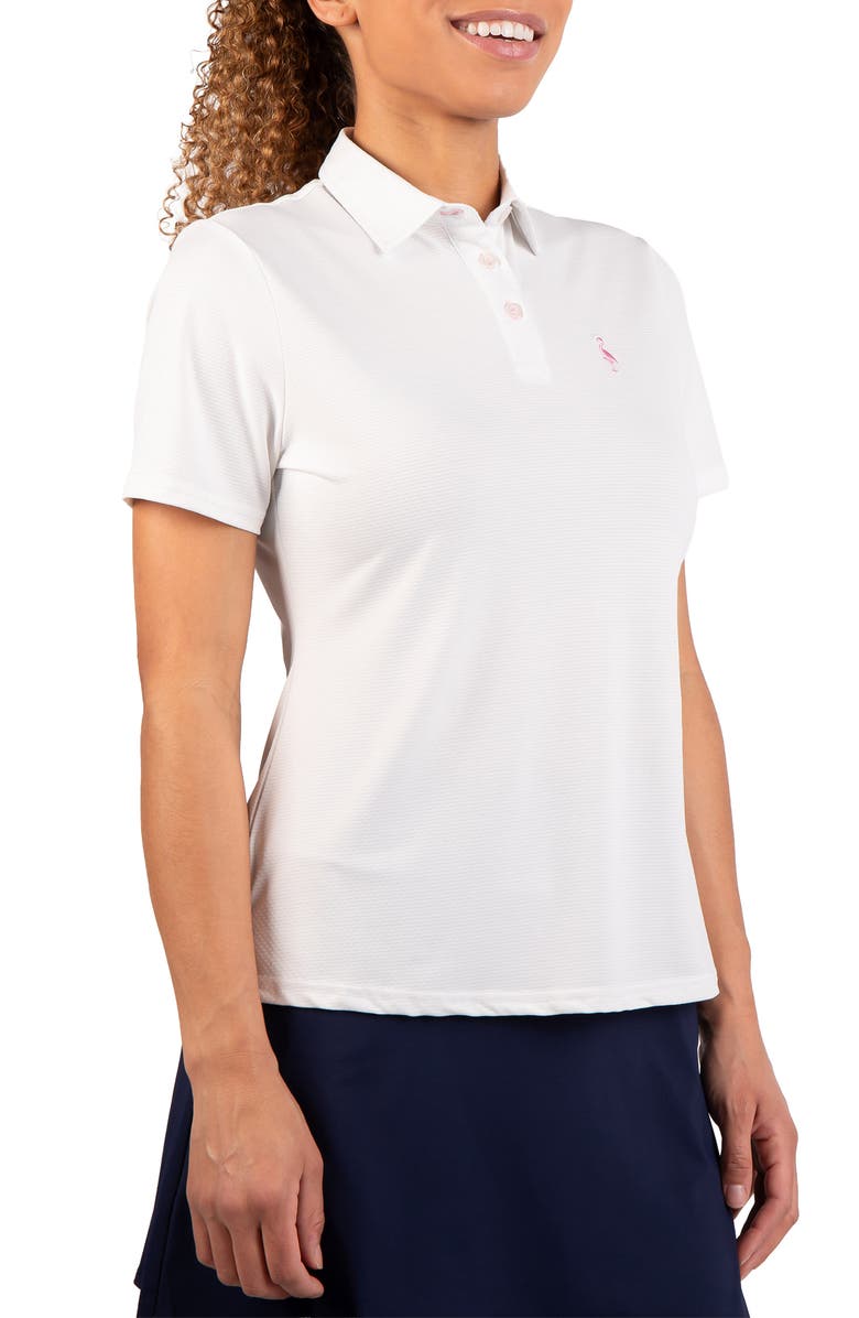 TailorByrd Textured Grid Polo, Alternate, color, White