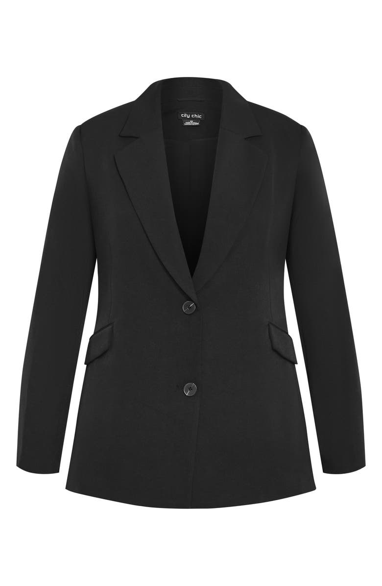 City Chic Yazmin Stretch Blazer, Alternate, color,