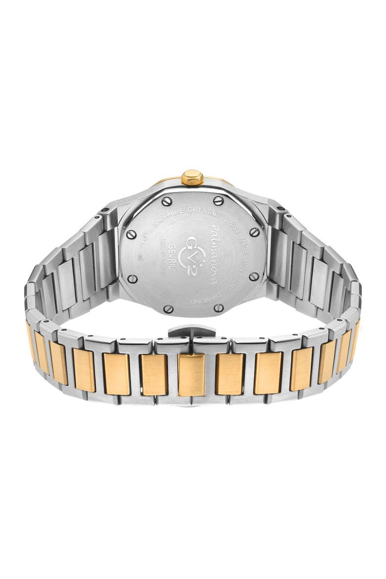 Palmanova Diamond Bracelet Watch, 33mm, Alternate, color, TWO TONE