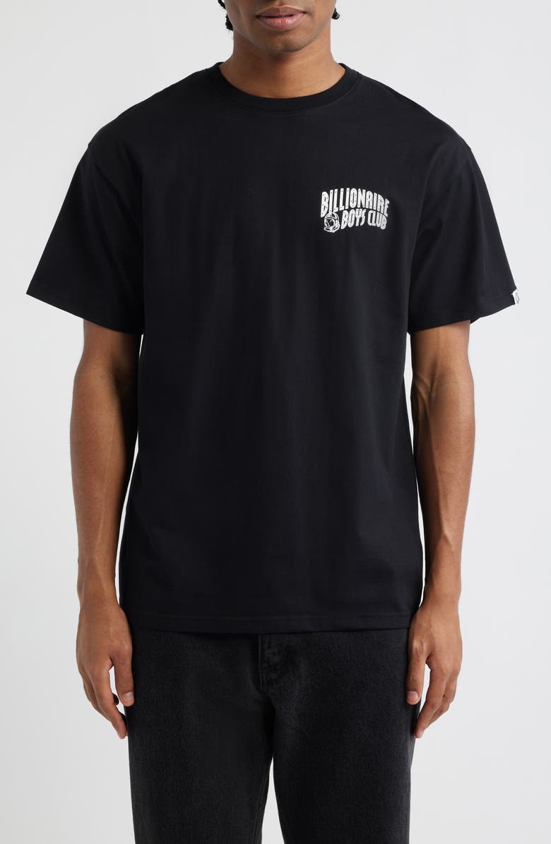 Billionaire Boys Club Curve Logo Short Sleeve Graphic T-Shirt, Main, color, Black