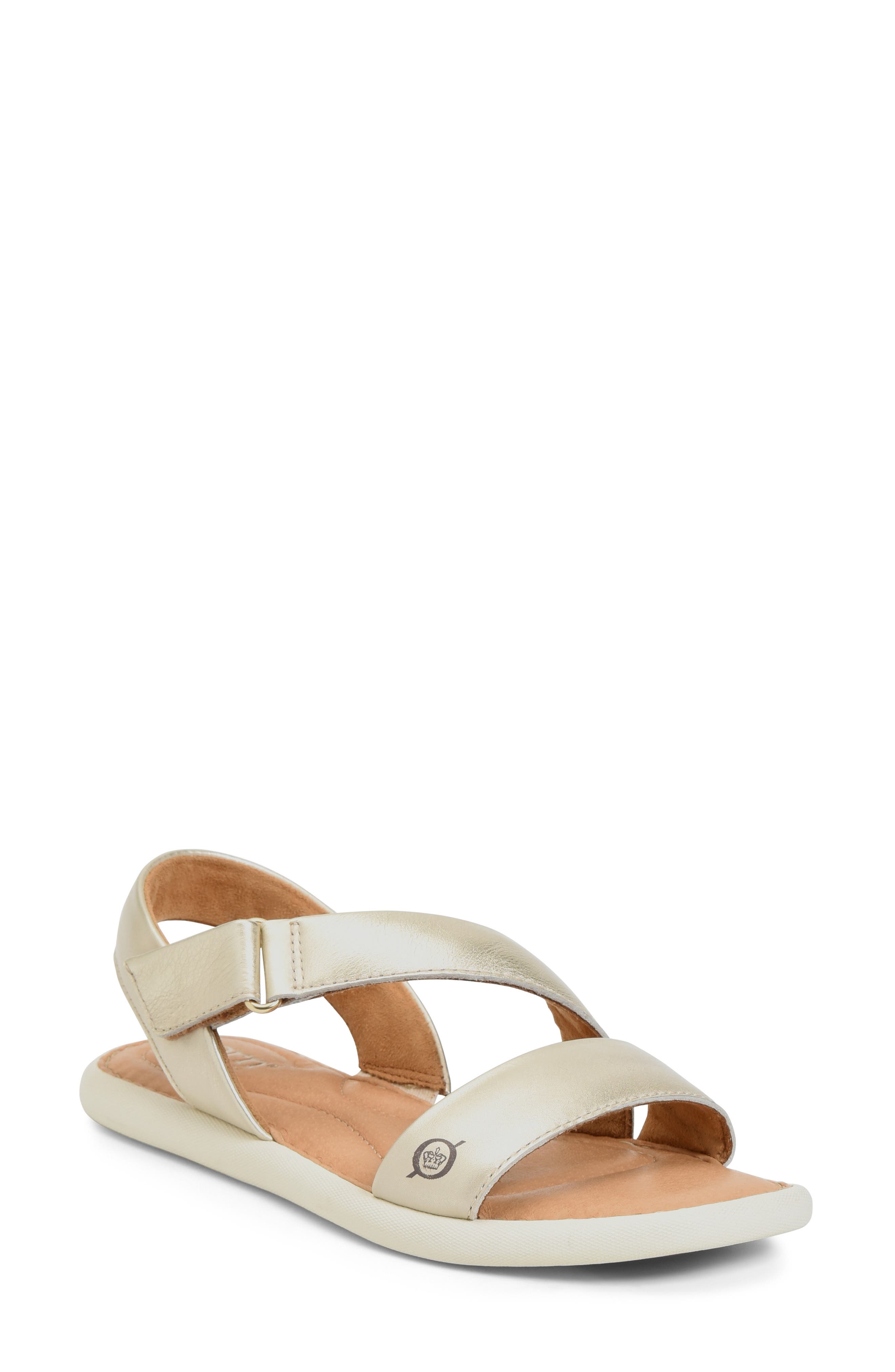 Rahway Strappy Sandal, Main, color, LIGHT GOLD METALLIC LEATHER