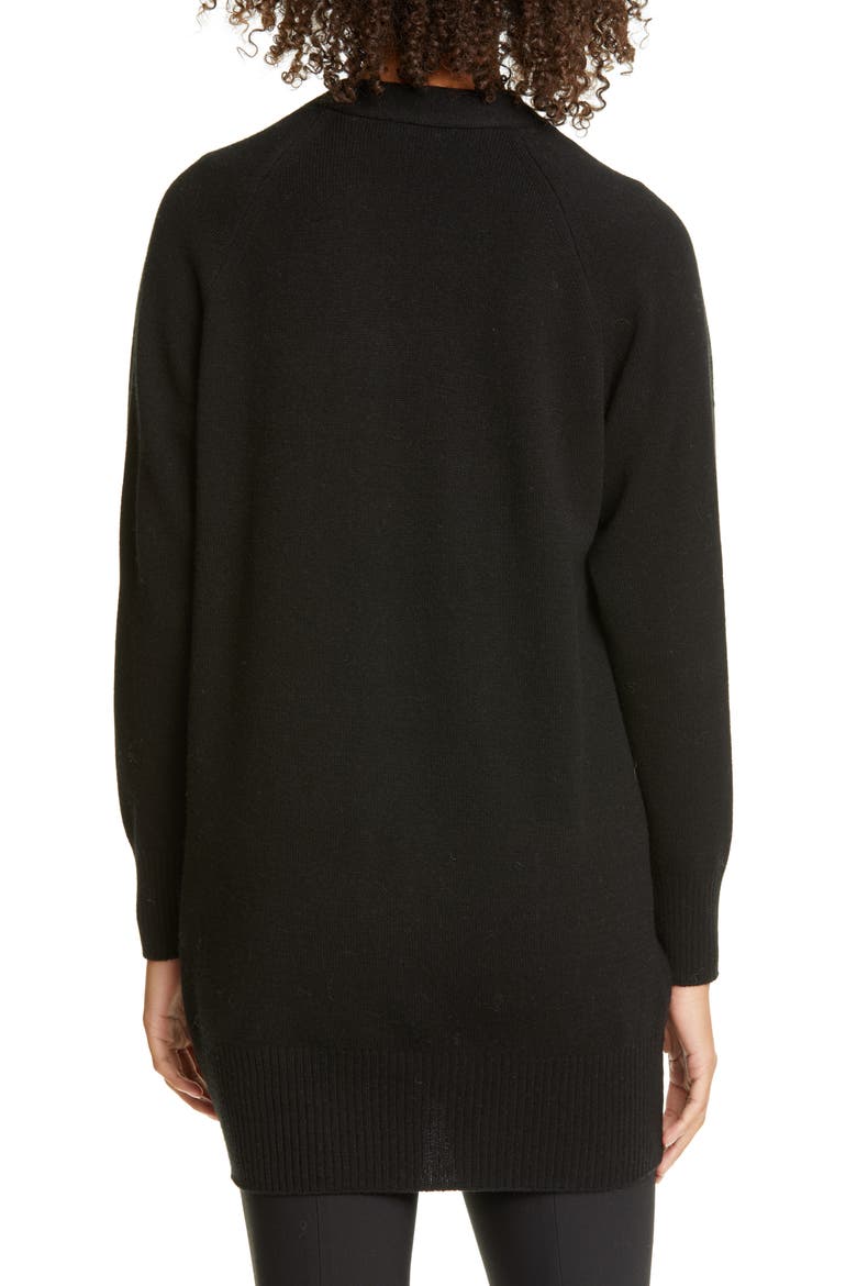 Cashmere Cardigan, Alternate, color, BLACK