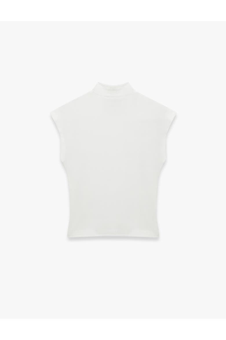 High Neck Blouse, Alternate, color, ECRU