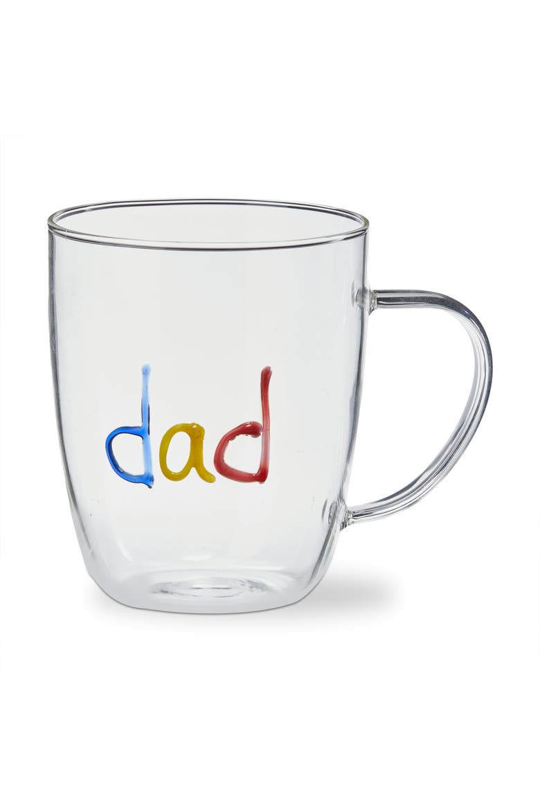 Everyday Dad Borosilicate Glass Mug Multi 20 oz 5.31 x 3.66 x 4.33 in, Main, color, Multicolored