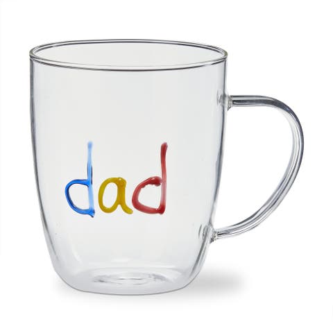 Everyday Dad Borosilicate Glass Mug Multi 20 oz 5.31 x 3.66 x 4.33 in