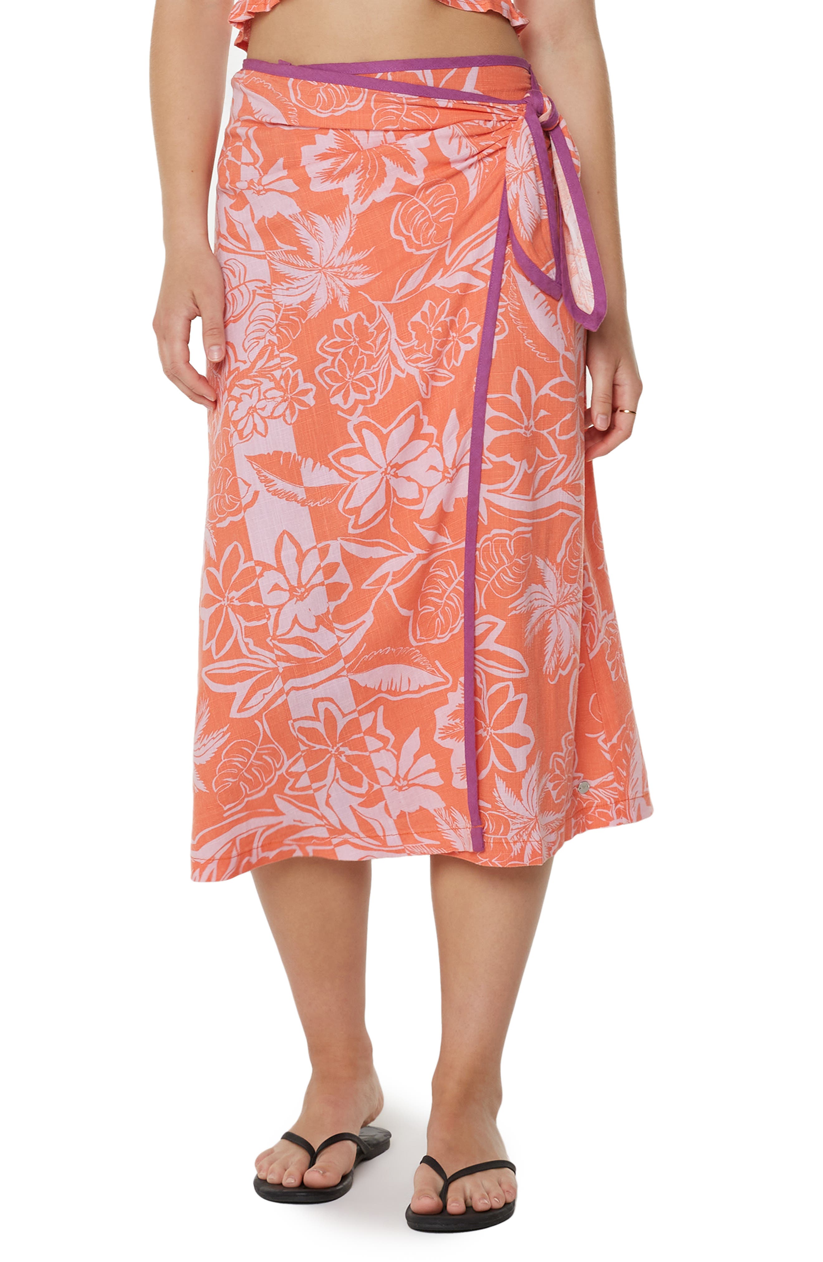 Palma Floral Wrap Skirt