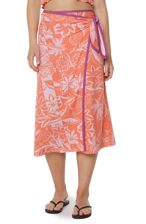 Palma Floral Wrap Skirt