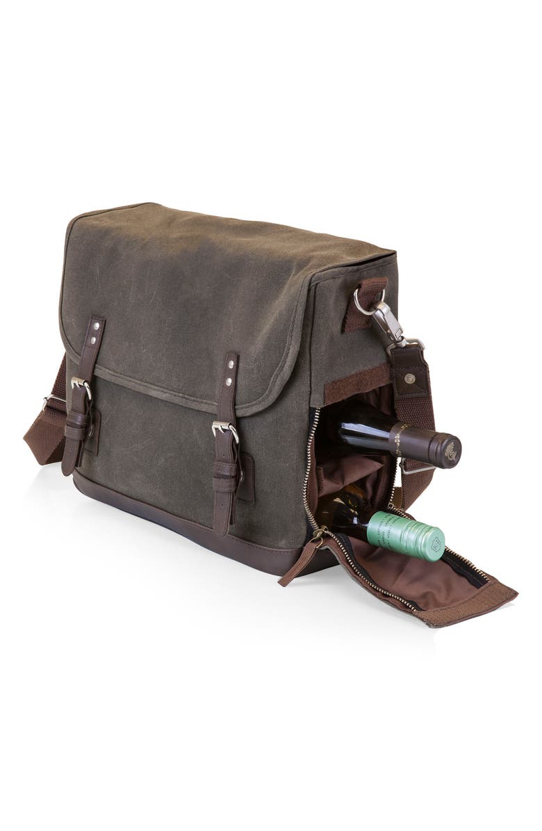 Picnic Time Adventure Wine Tote, Alternate, color, Green