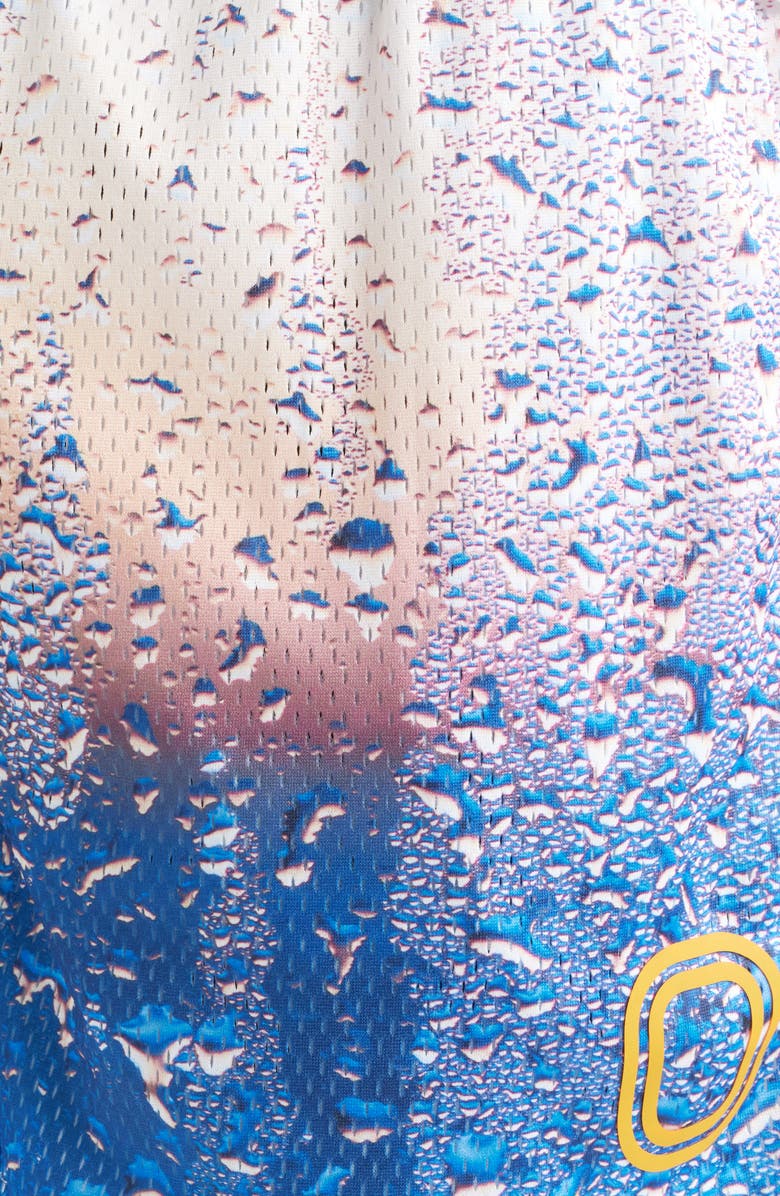 OVERTIME Splash Mesh Shorts, Alternate, color, Morning Dew