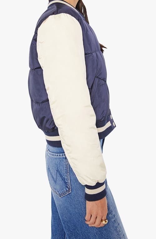 Mother The Pillow Talk Letterman Jacket Second String In Blue