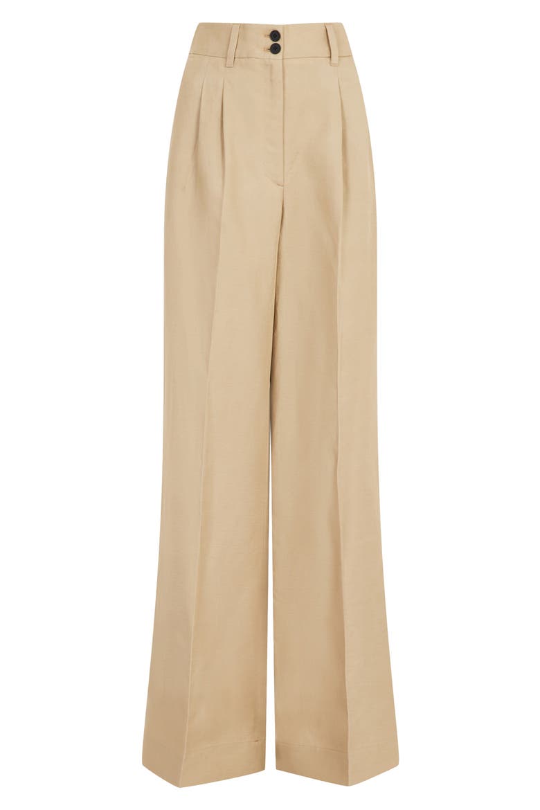 Petra Wide Leg Trousers, Alternate, color, LIGHT BEIGE