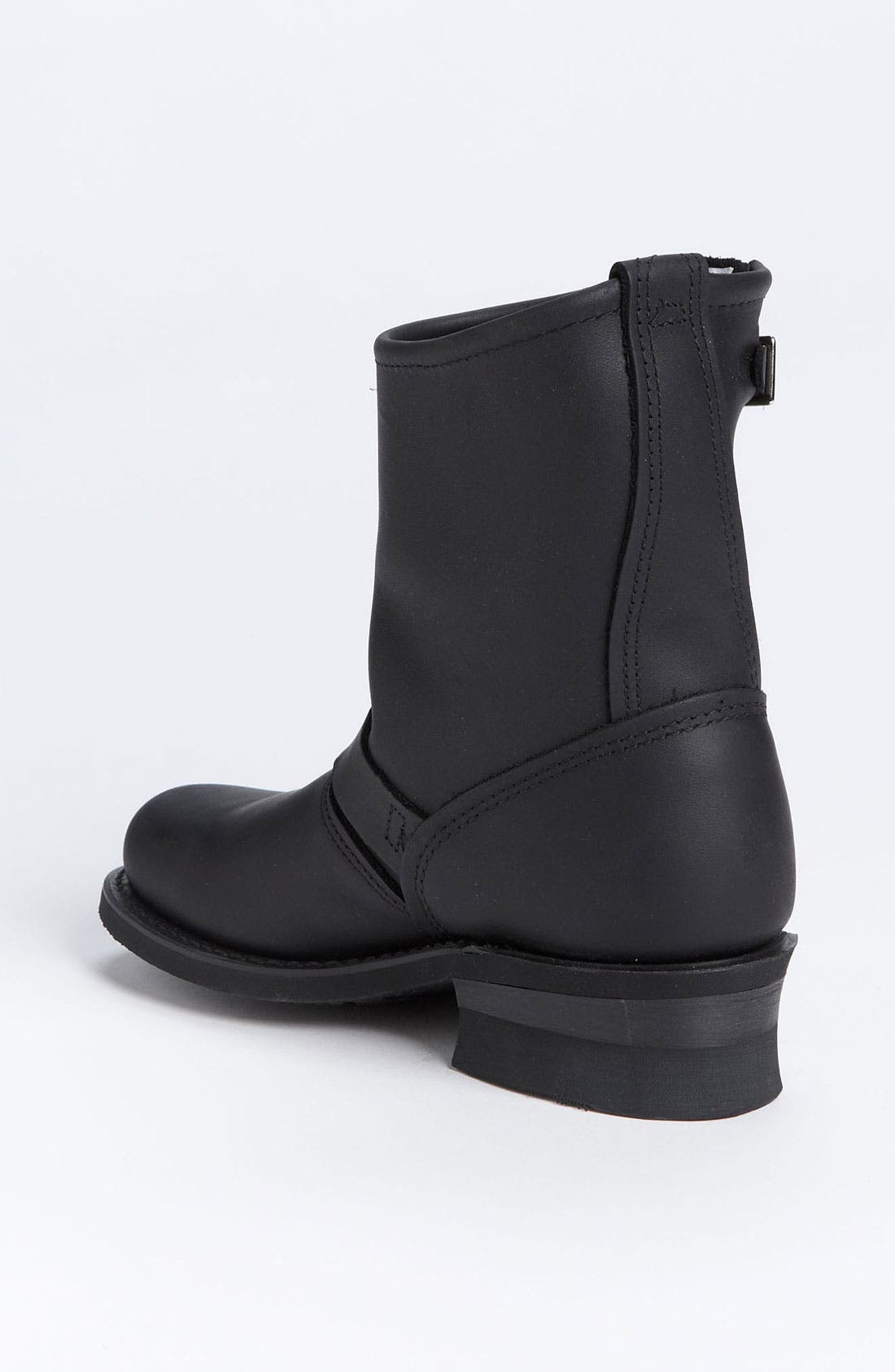 'Engineer 8R' Leather Boot, Alternate, color, BLACK