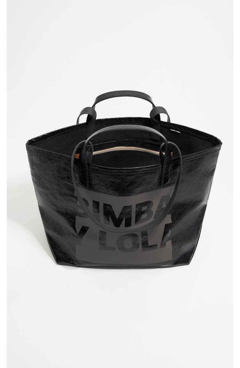 Bimba y Lola Big Shopper Bag, Alternate, color, Black