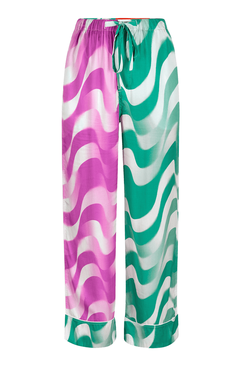 Emissus Silky Straight-Leg Pants, Main, color, Volna Colorblock