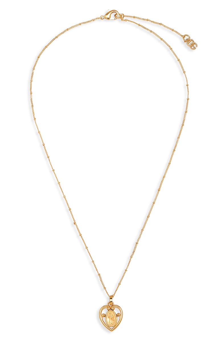 Dolce&Gabbana Men's Holy Icon Pendant Necklace, Main, color, 