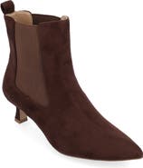Journee Collection Pointed-Toe Vegan Leather Bootie