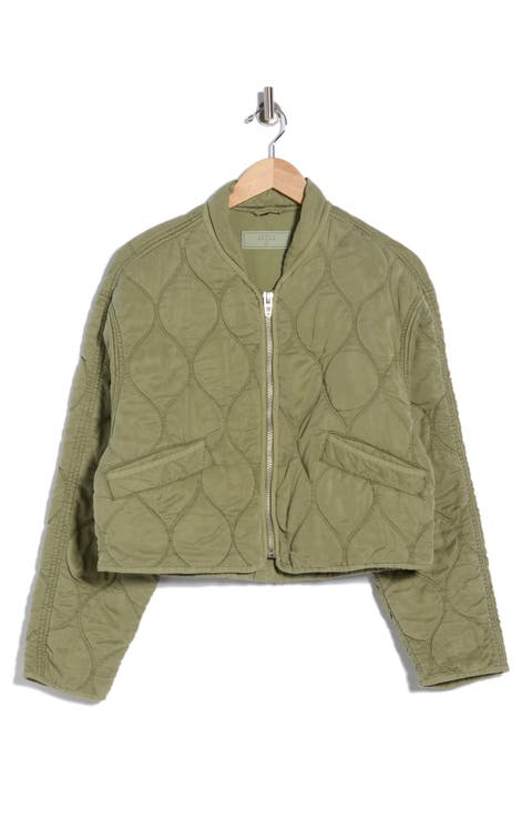 Quilted Bomber Jacket