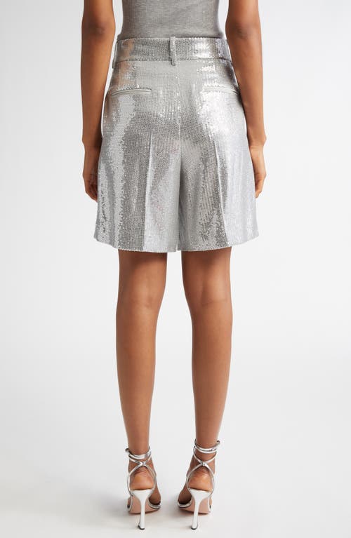 Michael Kors Collection Pleated Sequin Shorts