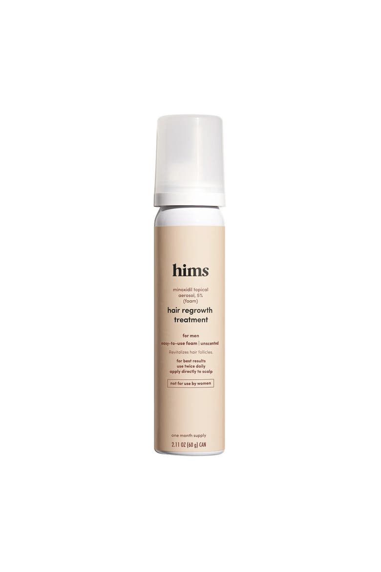 Extra Strength Hair Regrowth Foam 5% Topical Minoxidil Treatment, No Drip Formula, Main, color, Beige