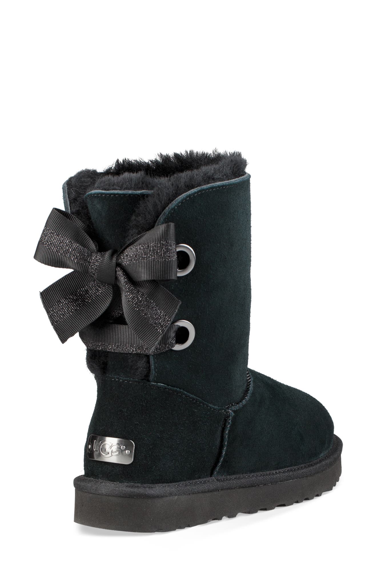 UGG<sup>®</sup> Customizable Bailey Bow Genuine Shearling Bootie, Alternate, color, 