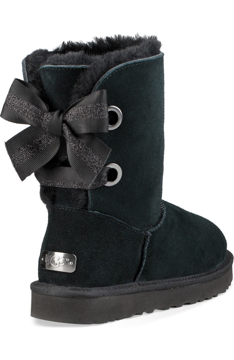 UGG<sup>®</sup> Customizable Bailey Bow Genuine Shearling Bootie, Alternate, color,