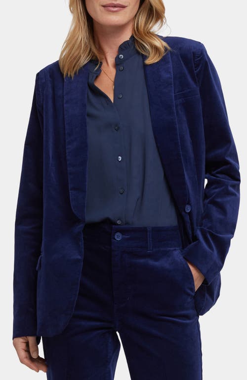 Nydj Velveteen Tuxedo Jacket In Blue