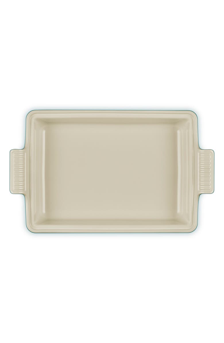 Le Creuset 4-Quart Rectangular Stoneware Casserole with Lid, Alternate, color, Riviera
