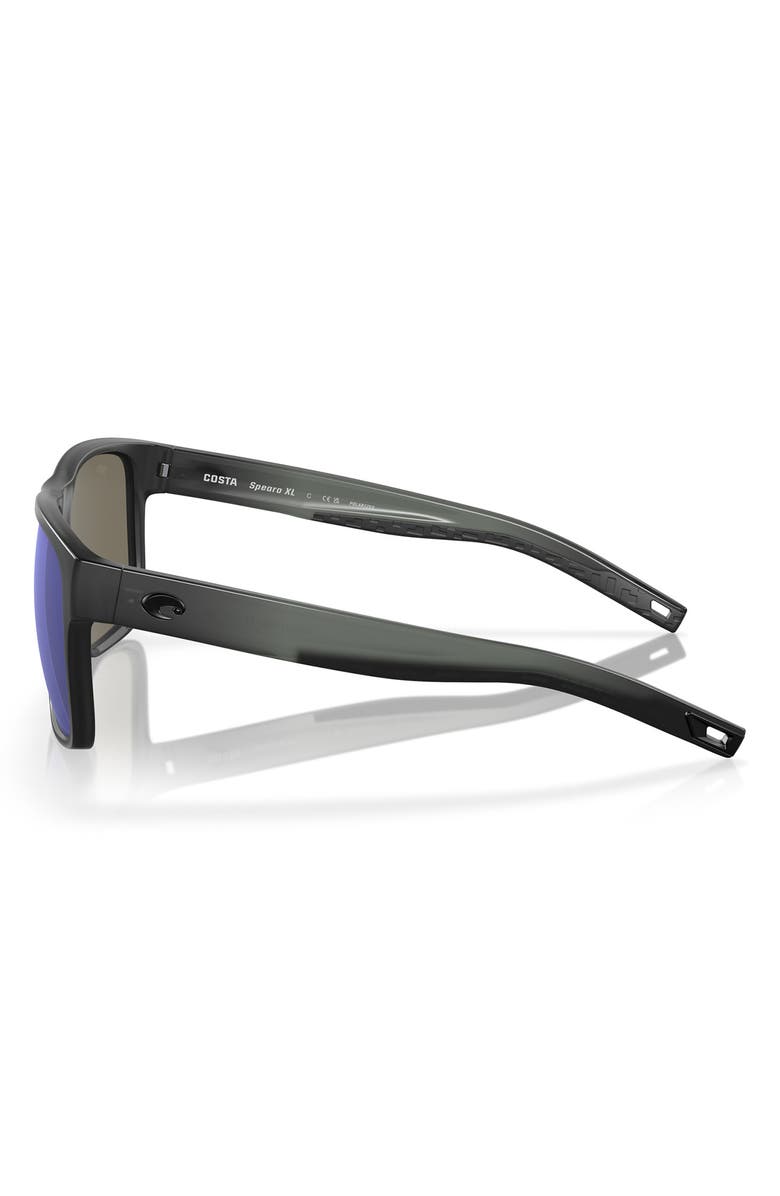 Costa Del Mar Spearo 59mm Polarized Mirrored Rectangular Sunglasses, Alternate, color,