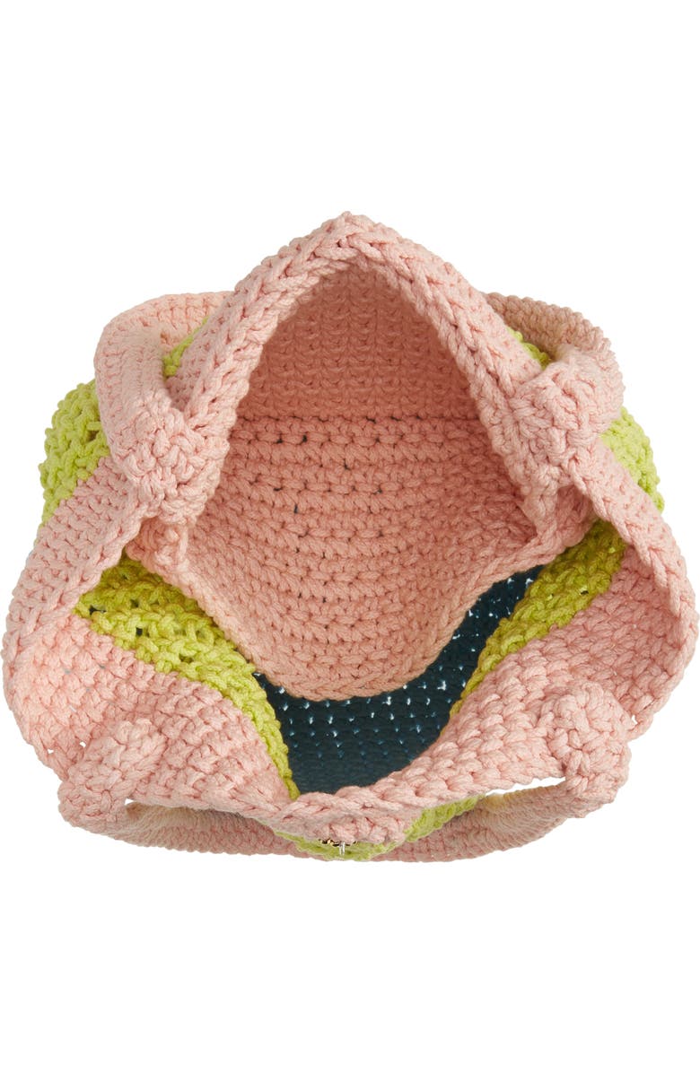 Lele Sadoughi Crochet Tote Bag, Alternate, color,