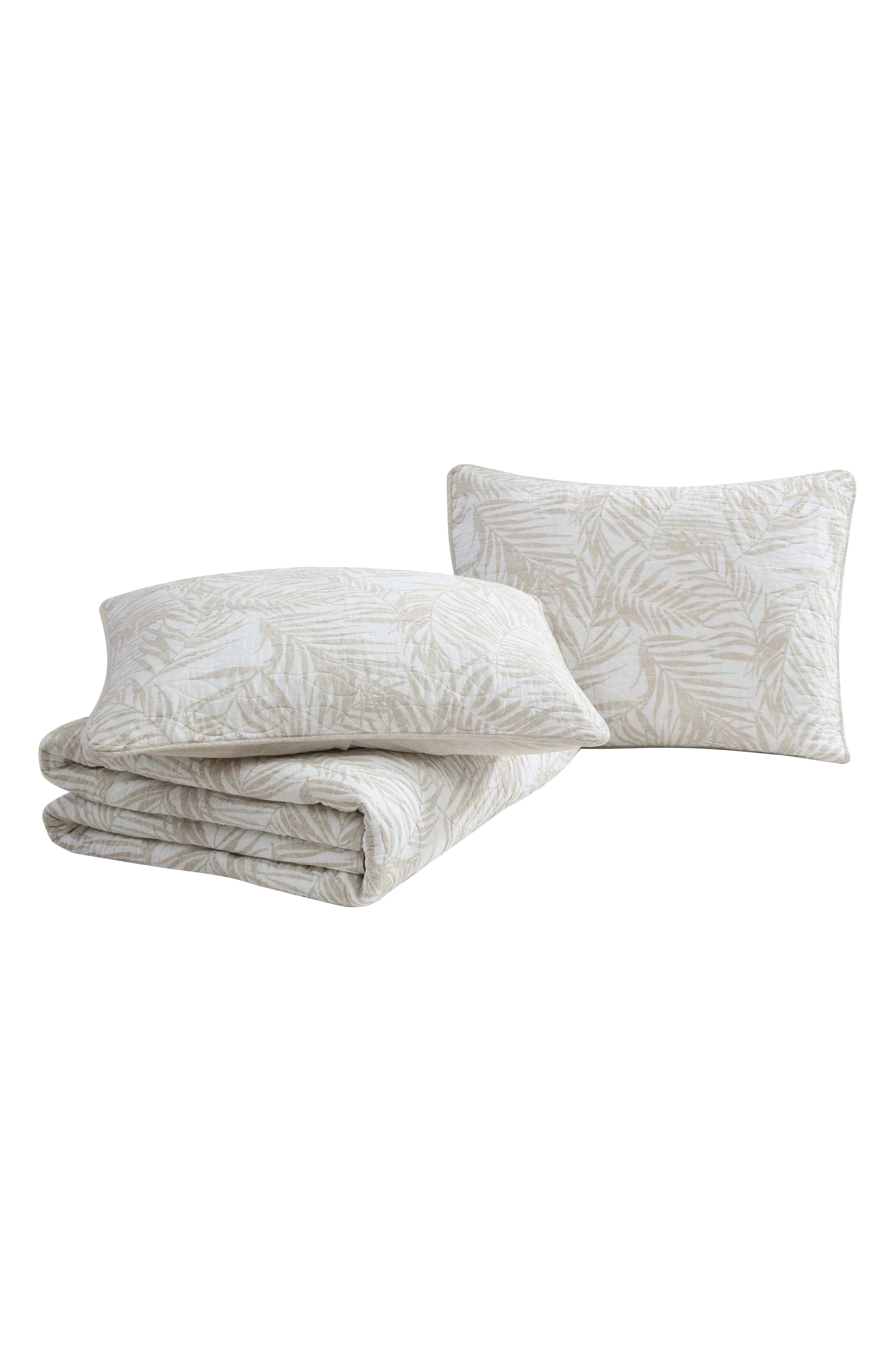Tommy Bahama Palm Day Cotton Quilt & Sham Set