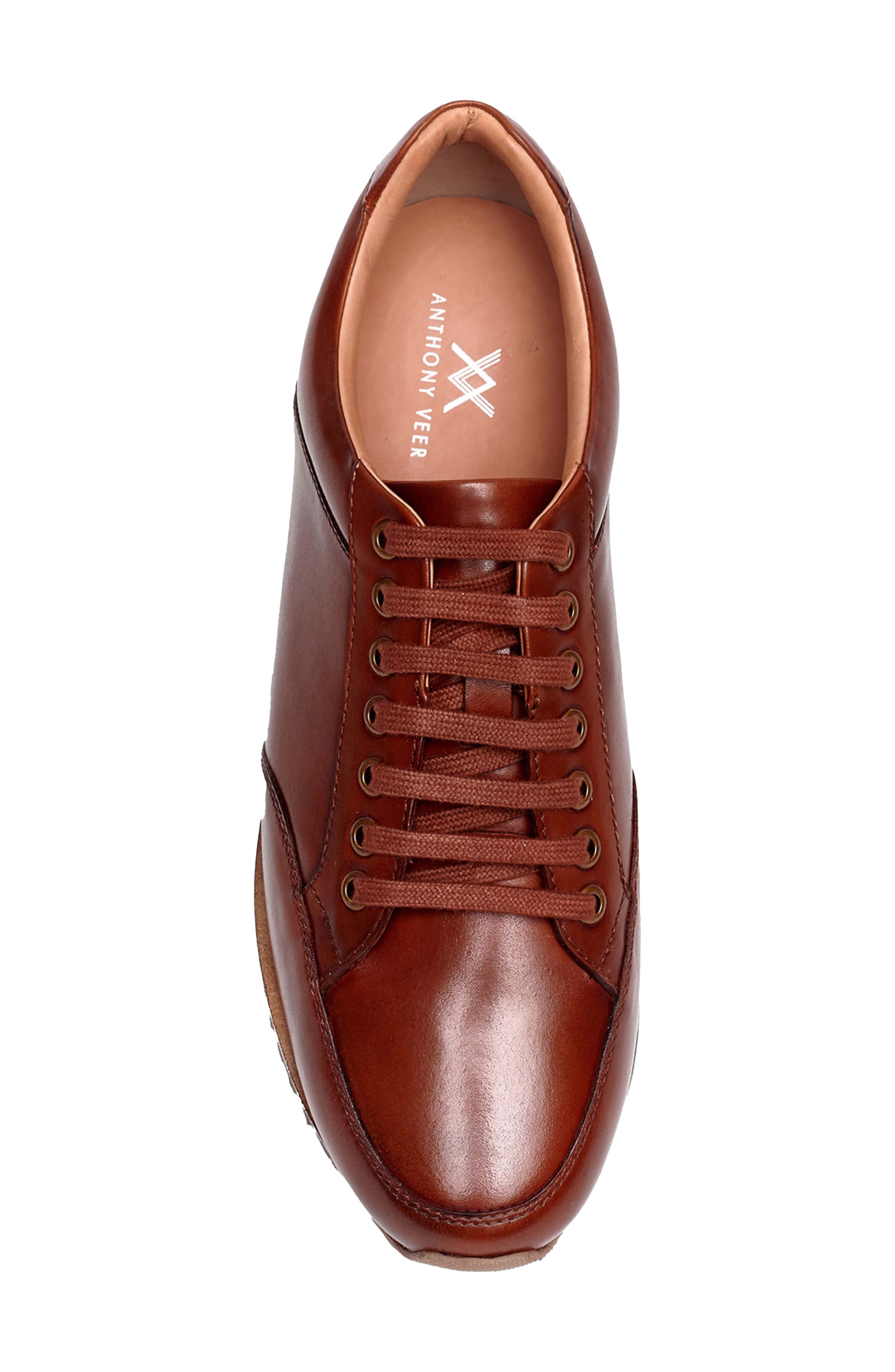 Anthony Veer Barack Court Sneaker, Alternate, color, Brown
