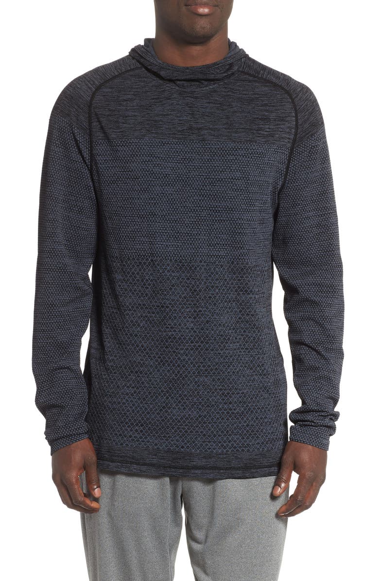 Zella Seamless Performance Pullover Hoodie, Main, color,