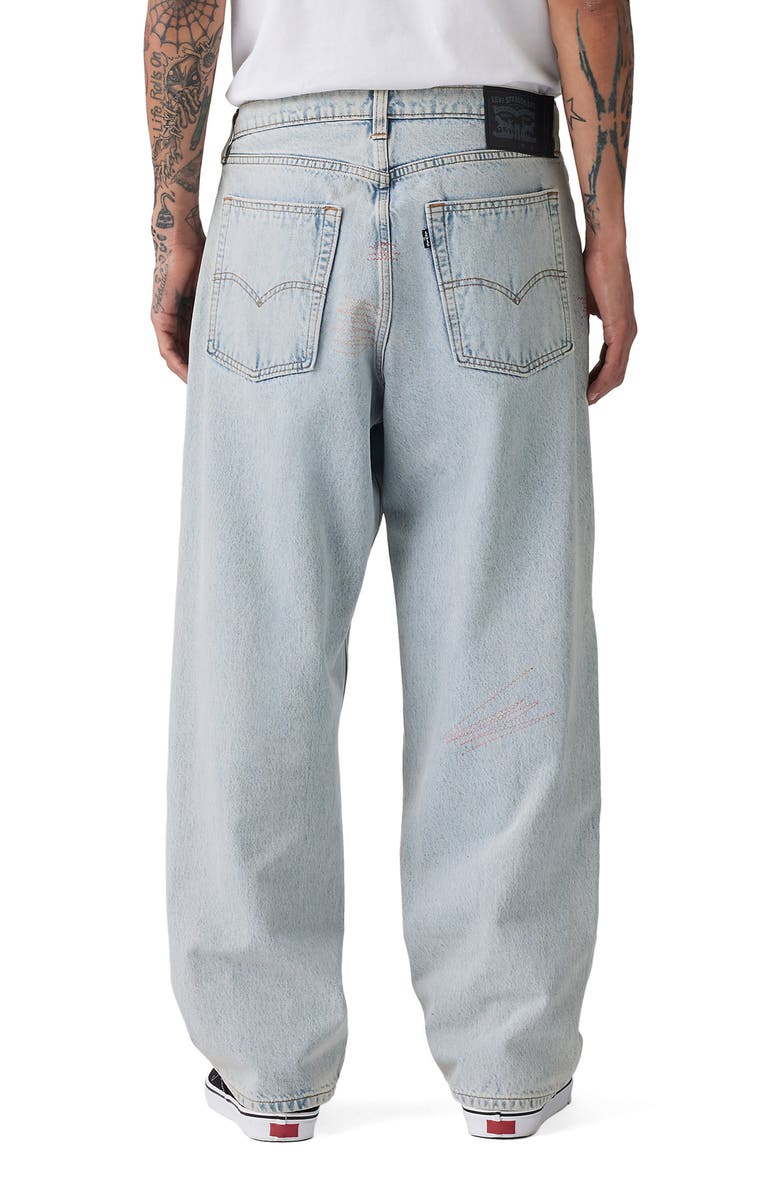 Levi's<sup>®</sup> 501<sup>®</sup> Skateboarding<sup>™</sup> Rip & Repair Super Baggy Jeans, Alternate, color,