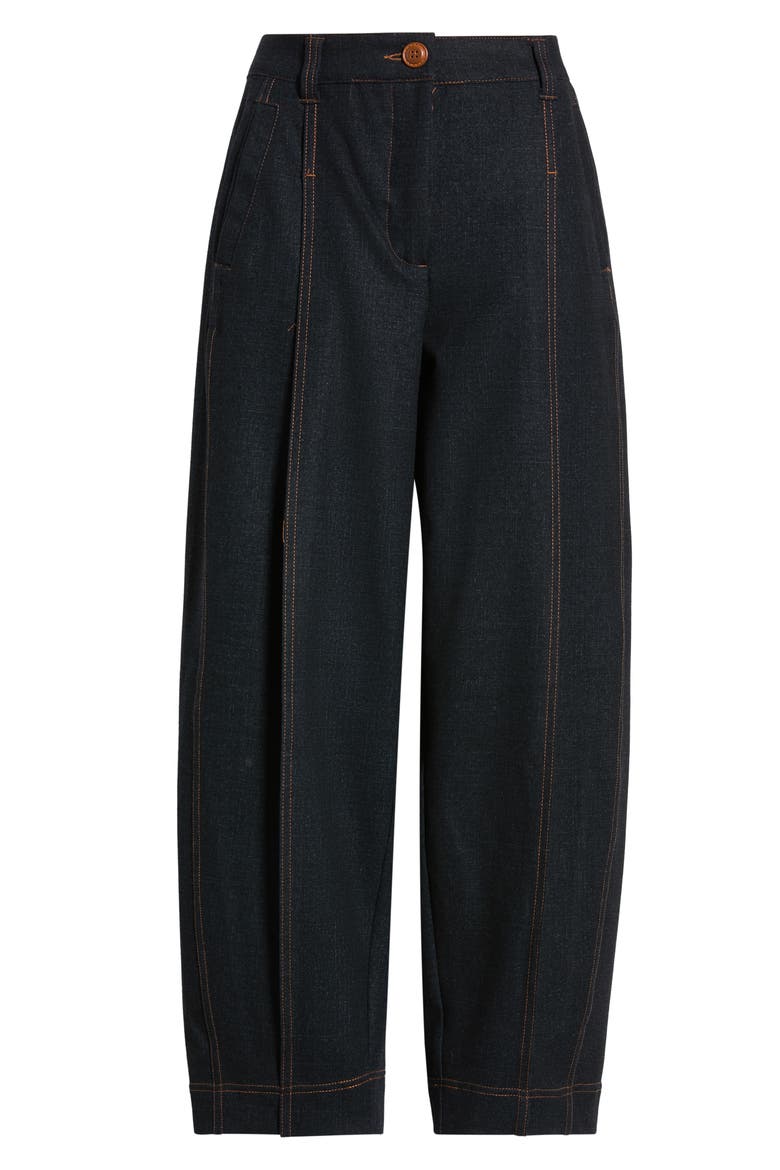 Ultra Skyrise Relaxed Ankle Pants, Alternate, color, DARK INDIGO