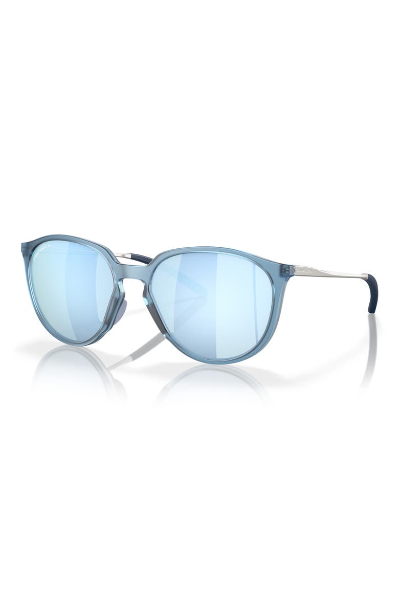 Sielo 57mm Polarized Round Sunglasses, Alternate, color, DARK GREY