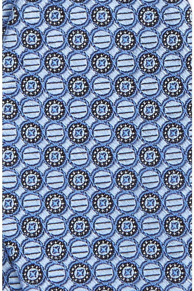 Neat Medallion Silk Bow Tie, Alternate, color, LIGHT BLUE